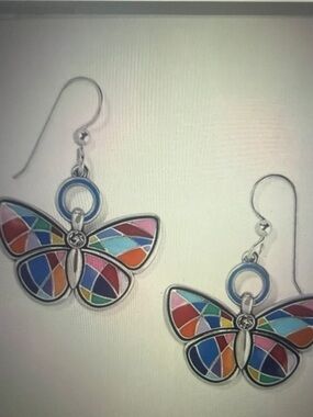🦋🆕 Brighton Colormix Butterfly French Wire Earrings Style NWT Last One